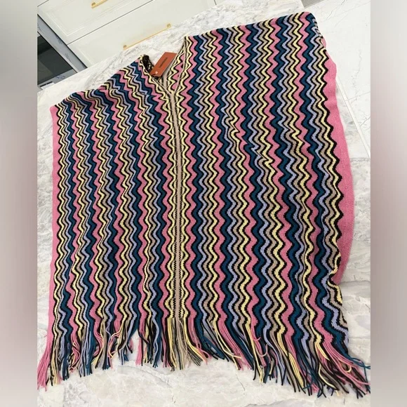 💝NWT Missoni Multicolor poncho /scarf - Picture 1 of 7